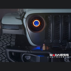 Jeep Wrangler JL LED Fog Light Kit - 4Banger Series - Morimoto - NCS/Wide/White